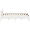 vidaXL Bed Frame without Mattress White 200x200 cm Solid Wood Pine