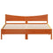 vidaXL Bed Frame without Mattress Wax Brown 200x200 cm Solid Wood Pine