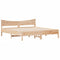 vidaXL Bed Frame without Mattress 180x200 cm Super King Solid Wood Pine