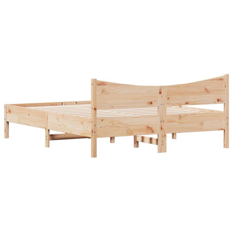 vidaXL Bed Frame without Mattress 160x200 cm Solid Wood Pine