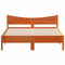 vidaXL Bed Frame without Mattress Wax Brown 150x200 cm King Size Solid Wood Pine