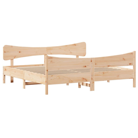 vidaXL Bed Frame without Mattress 200x200 cm Solid Wood Pine