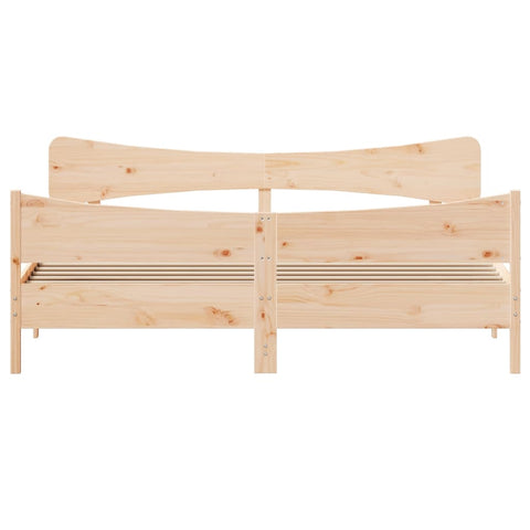 vidaXL Bed Frame without Mattress 200x200 cm Solid Wood Pine