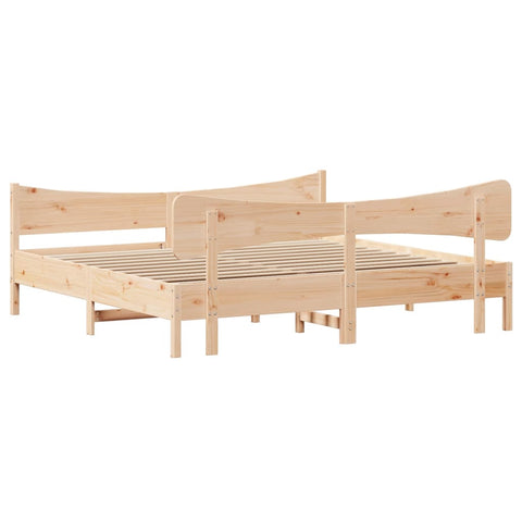 vidaXL Bed Frame without Mattress 200x200 cm Solid Wood Pine