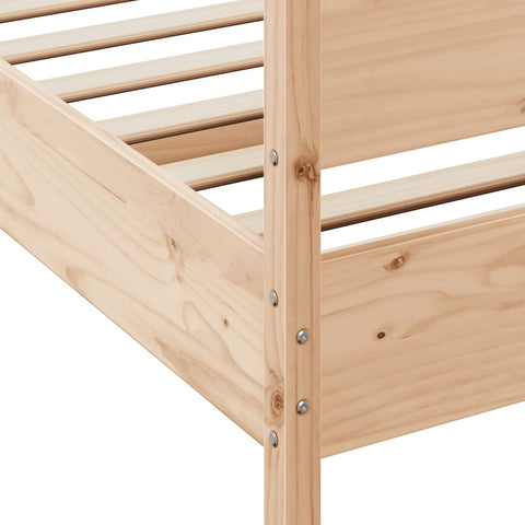 vidaXL Bed Frame without Mattress 200x200 cm Solid Wood Pine