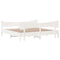 vidaXL Bed Frame without Mattress White 200x200 cm Solid Wood Pine