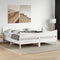 vidaXL Bed Frame without Mattress White 200x200 cm Solid Wood Pine