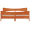 vidaXL Bed Frame without Mattress Wax Brown 180x200 cm Super King Solid Wood Pine