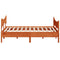 vidaXL Bed Frame without Mattress Wax Brown 180x200 cm Super King Solid Wood Pine
