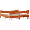 vidaXL Bed Frame without Mattress Wax Brown 180x200 cm Super King Solid Wood Pine