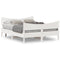 vidaXL Bed Frame without Mattress White 150x200 cm King Size Solid Wood Pine