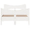 vidaXL Bed Frame without Mattress White 120x200 cm Solid Wood Pine