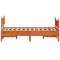 vidaXL Bed Frame without Mattress Wax Brown 120x200 cm Solid Wood Pine