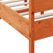 vidaXL Bed Frame without Mattress Wax Brown 140x190 cm Solid Wood Pine