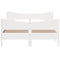 vidaXL Bed Frame without Mattress White 135x190 cm Double Solid Wood Pine