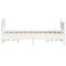 vidaXL Bed Frame without Mattress White 135x190 cm Double Solid Wood Pine