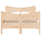 vidaXL Bed Frame without Mattress 120x190 cm Small Double Solid Wood Pine