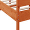 vidaXL Bed Frame without Mattress Wax Brown 120x190 cm Small Double Solid Wood Pine