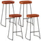 vidaXL 5 Piece Bar Set Solid Rough Wood Mango and Metal