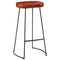 vidaXL 5 Piece Bar Set Solid Rough Wood Mango and Metal