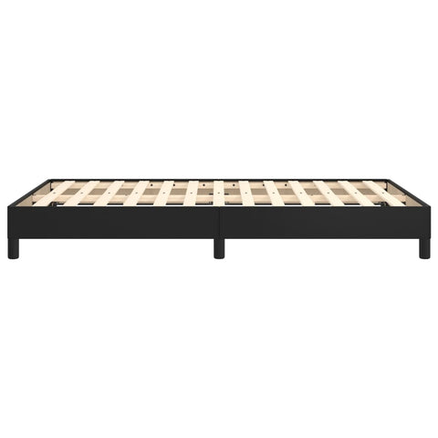 vidaXL Bed Frame without Mattress Black 120x190 cm Small Double Faux Leather