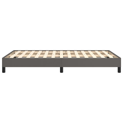 vidaXL Bed Frame without Mattress Grey 120x190 cm Small Double Faux Leather