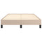 vidaXL Bed Frame without Mattress Cappuccino 120x190 cm Small Double Faux Leather