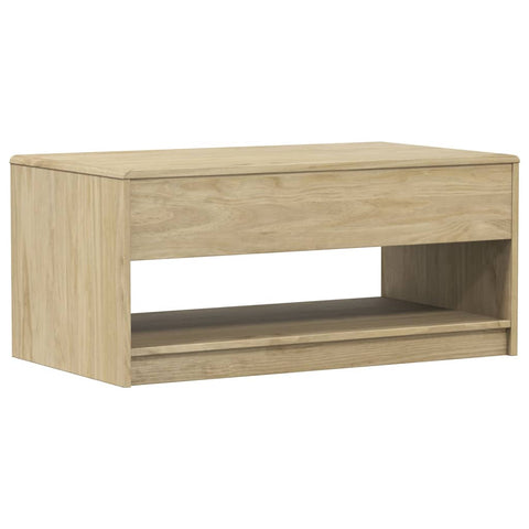 vidaXL Coffee Table SAUDA Oak 99x55x45 cm Solid Wood Pine