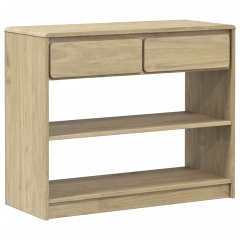 vidaXL Console Table SAUDA Oak 89.5x36.5x73 cm Solid Wood Pine