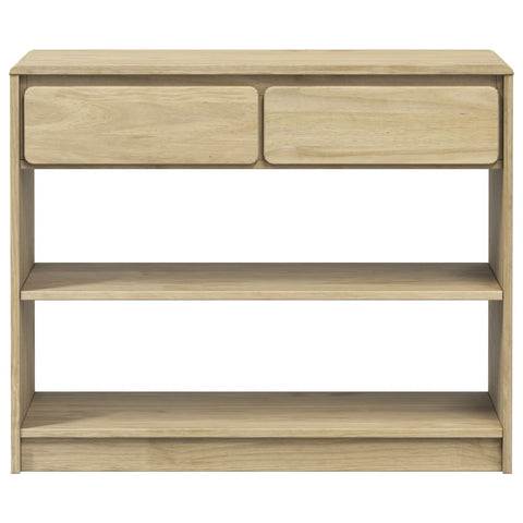 vidaXL Console Table SAUDA Oak 89.5x36.5x73 cm Solid Wood Pine