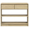 vidaXL Console Table SAUDA Oak 89.5x36.5x73 cm Solid Wood Pine