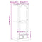 vidaXL Wardrobe Corona 55x52x170 cm Solid Wood Pine