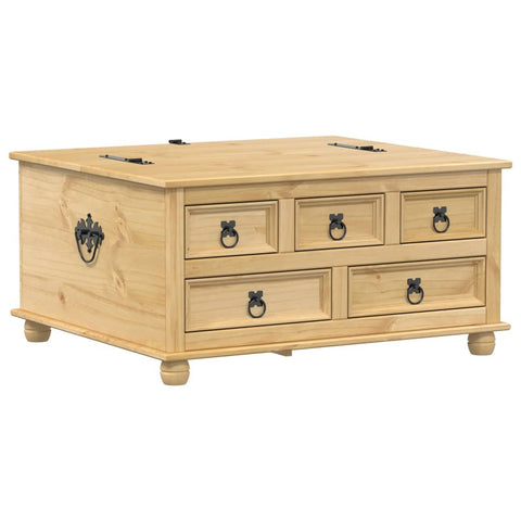 vidaXL Storage Box Corona 90x78x45 cm Solid Wood Pine