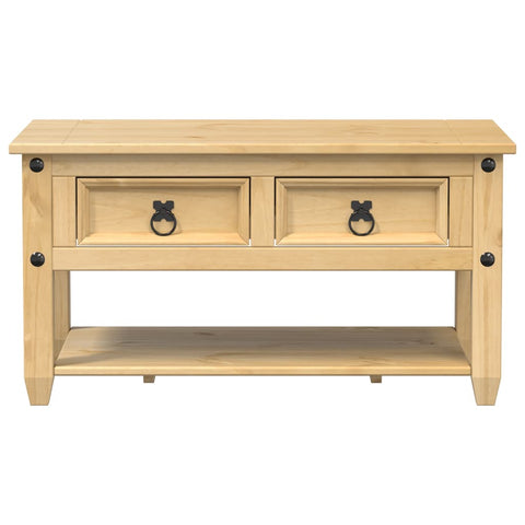 vidaXL Coffee Table with Drawers Corona 85x50x45 cm Solid Wood Pine