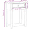 vidaXL Console Table Corona 55x35x73 cm Solid Wood Pine