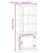 vidaXL Highboard Corona 74x38x170 cm Solid Wood Pine