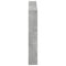 vidaXL Headboard Cabinet with LED Concrete Grey 100x17x102 cm