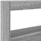 vidaXL Headboard Cabinet with LED Grey Sonoma 100x17x102 cm
