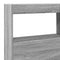 vidaXL Headboard Cabinet with LED Grey Sonoma 140x17x102 cm