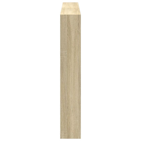 vidaXL Headboard Cabinet with LED Sonoma Oak 160x17x102 cm