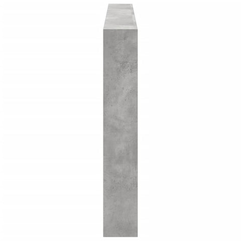 vidaXL Headboard Cabinet with LED Concrete Grey 200x17x102 cm