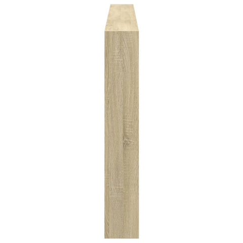 vidaXL Headboard Cabinet with LED Sonoma Oak 220x17x102 cm