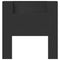 vidaXL Headboard Cabinet with LED Black 100x16.5x103.5 cm