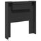 vidaXL Headboard Cabinet with LED Black 100x16.5x103.5 cm