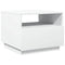 vidaXL Coffee Table with LED Lights White 50x49x40 cm