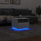 vidaXL Coffee Table with LED Lights White 50x49x40 cm