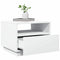 vidaXL Coffee Table with LED Lights White 50x49x40 cm