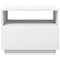 vidaXL Coffee Table with LED Lights White 50x49x40 cm
