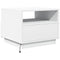 vidaXL Coffee Table with LED Lights White 50x49x40 cm