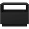 vidaXL Coffee Table with LED Lights Black 50x49x40 cm